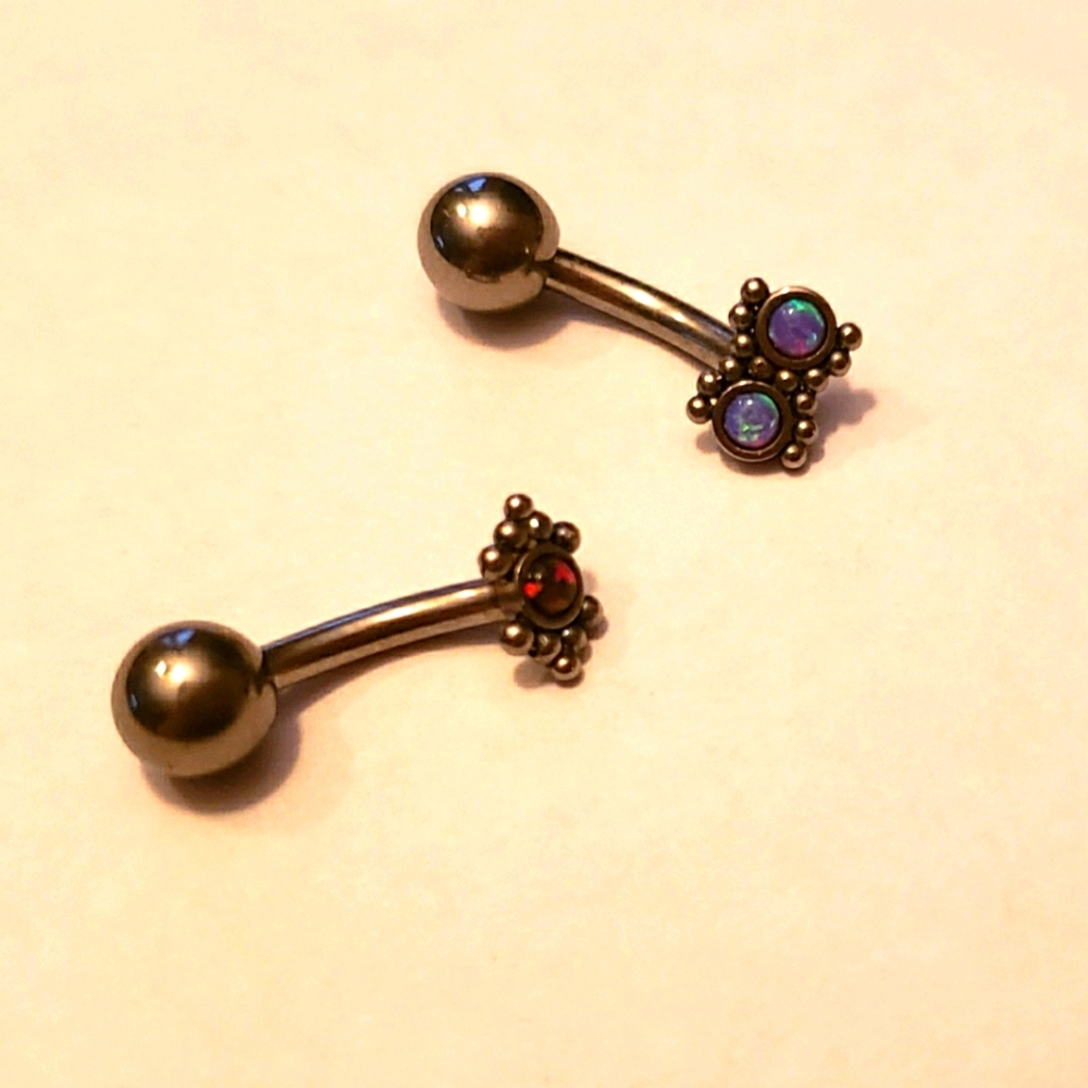 Dainty Titanium Belly Jewelry Set